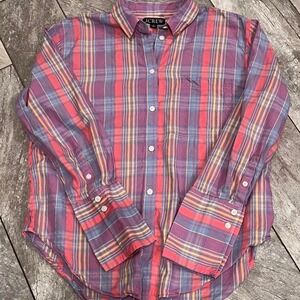 Re-imagined by J.Crew Plaid Button Down Shirt Cotton and Modal Women's Size 8